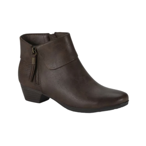 Women's PU Leather Ankle Booties - Picture 13 of 16